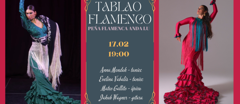KONCERT TABLAO FLAMENCO: taniec, śpiew, gitara – 17.02.2024